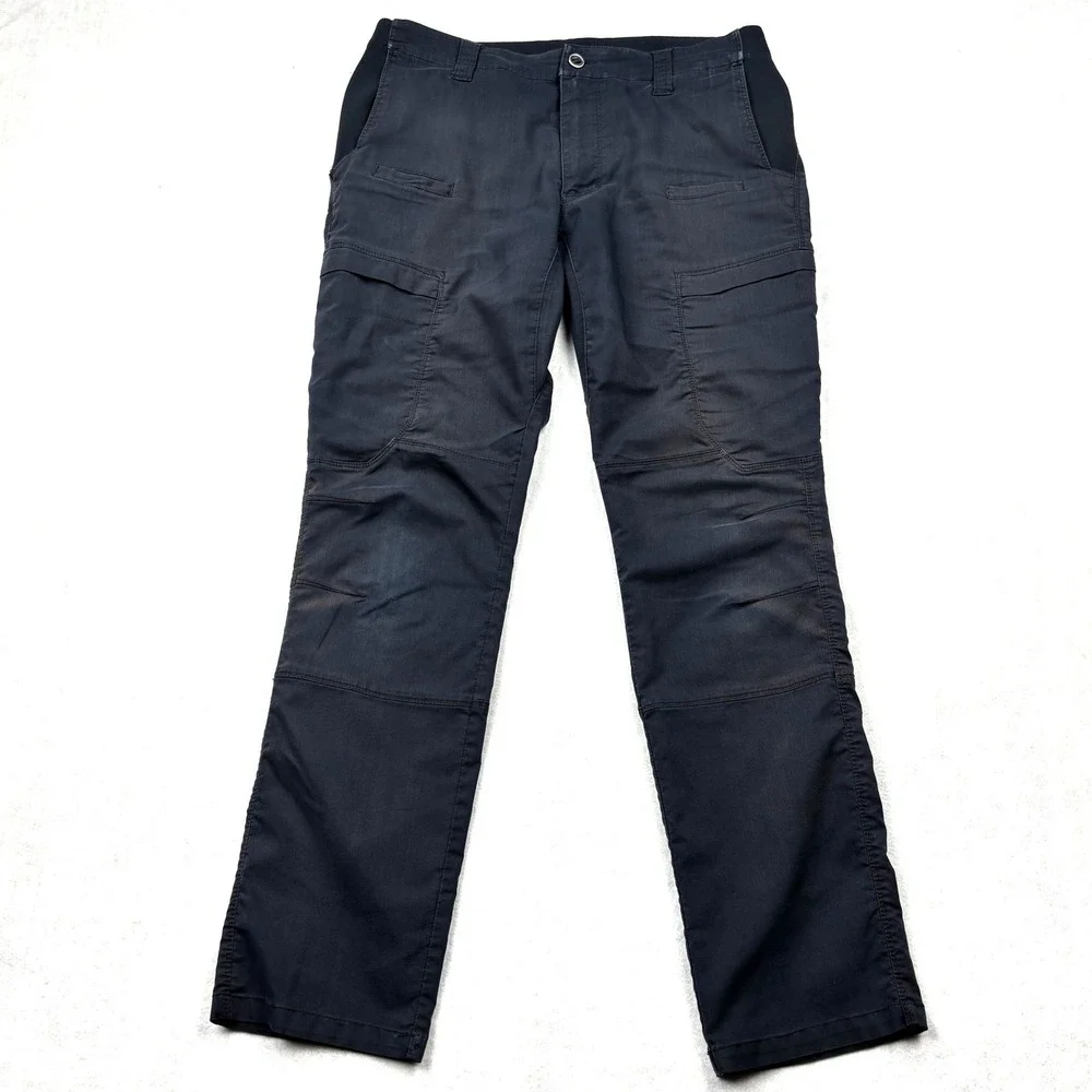 Mission Made Tactical Pants Mens 32x32 Black Cargo Work Utility Combat Stretch